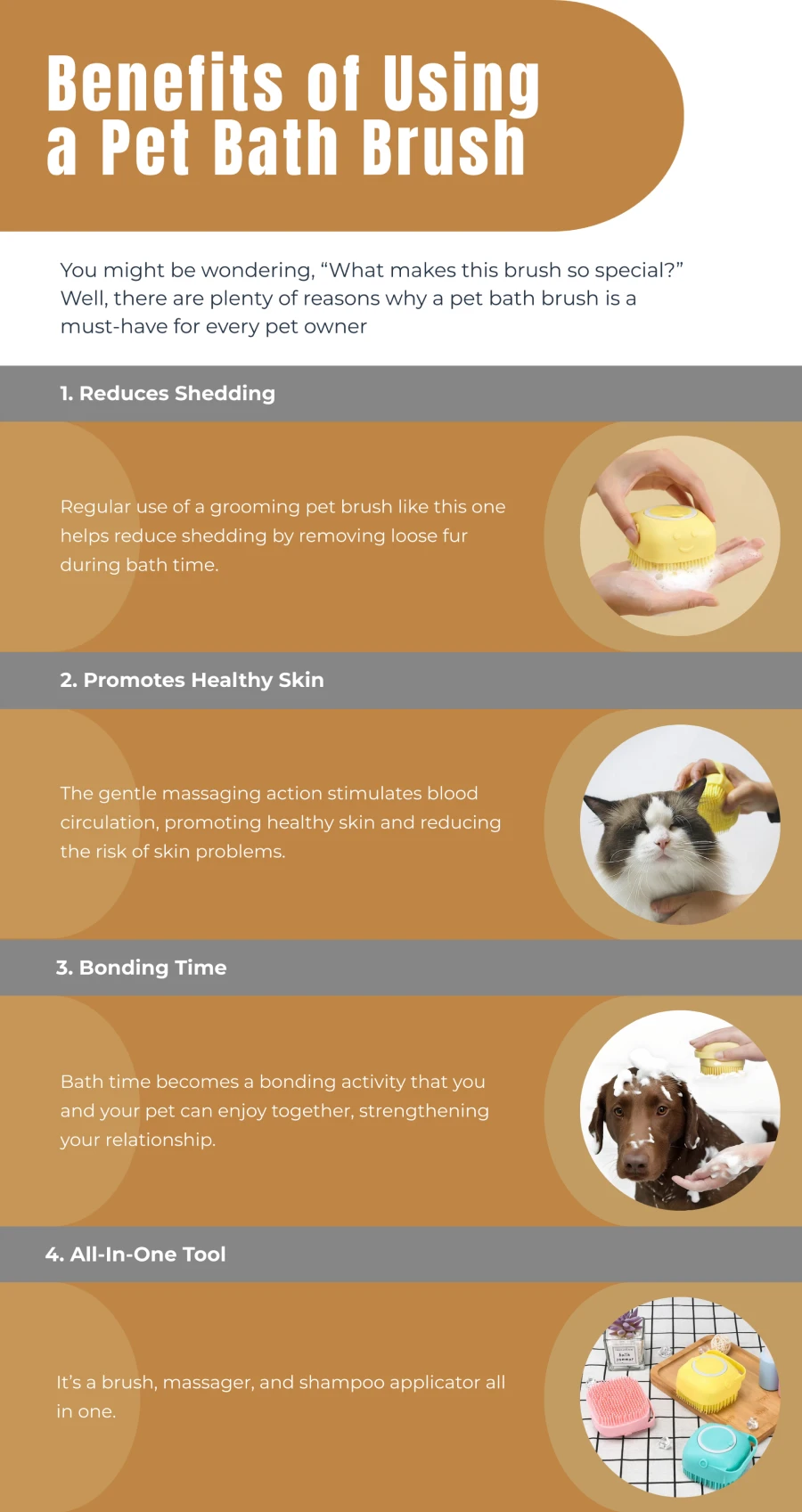 Learn Here Benefits Of Using A Pet Bath Brush