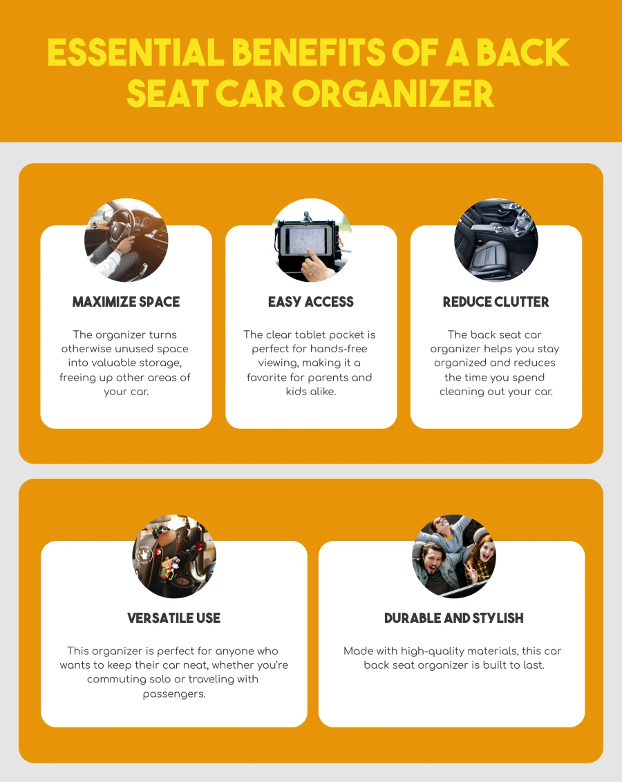 Learn Here Essential Benefits Of A Back Seat Car Organizer