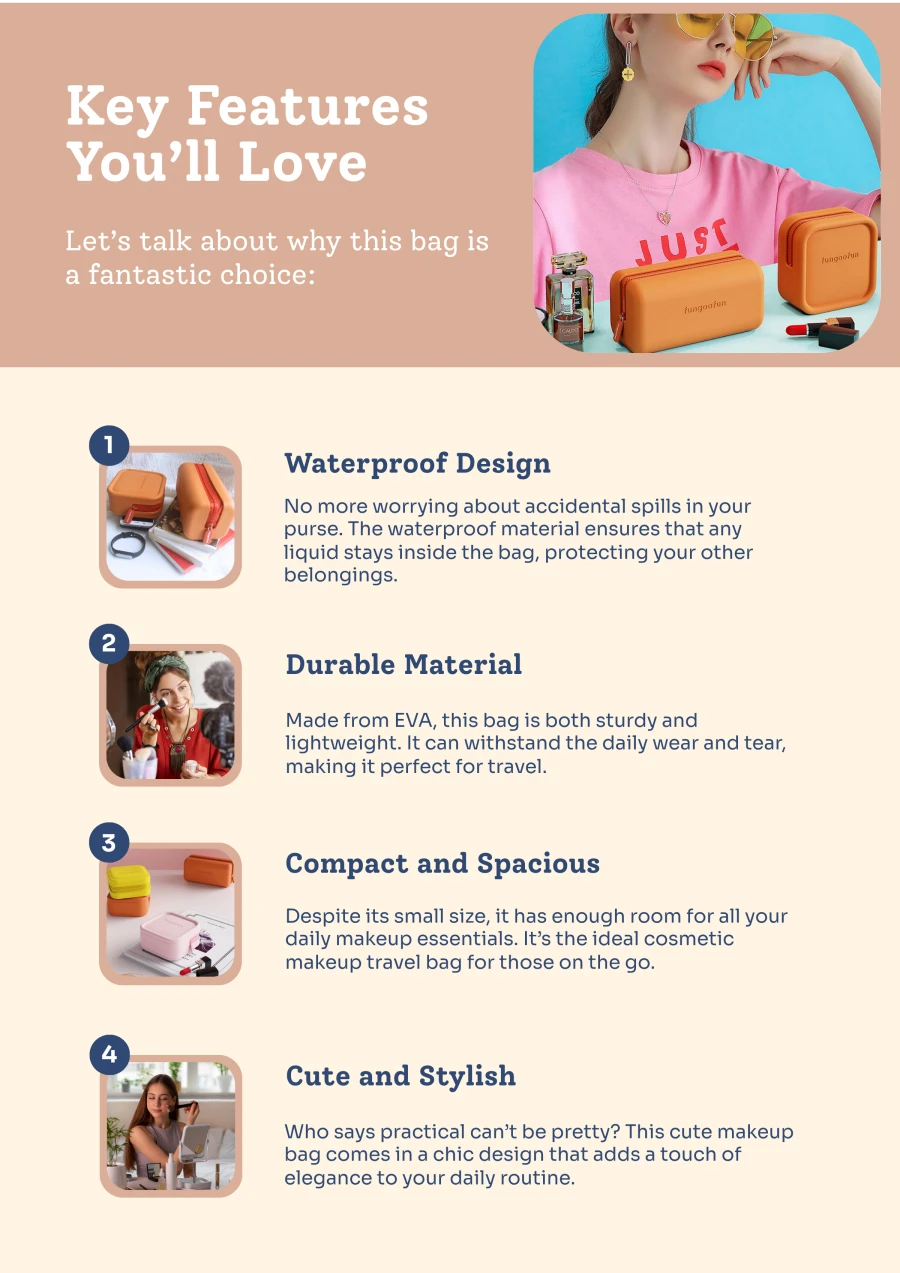 Learn Here Key Features Of Travel Beauty Bag You Will Love