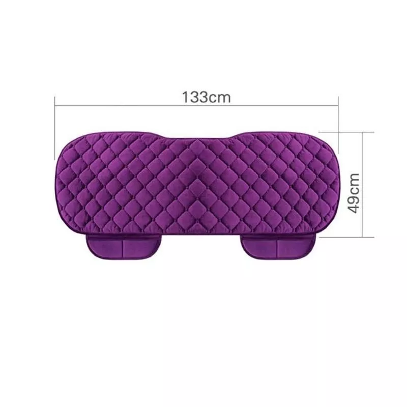 Universal Plush Car Seat Cover with Anti-Slip Cushioning for All Seasons