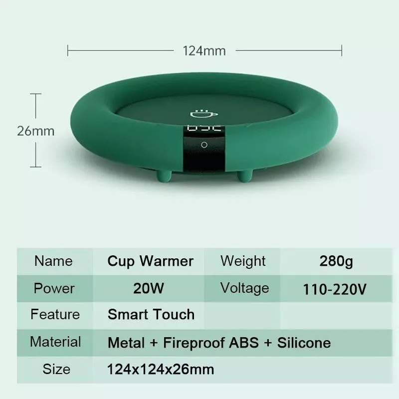 Adjustable 3-Temperature Electric Cup Warmer