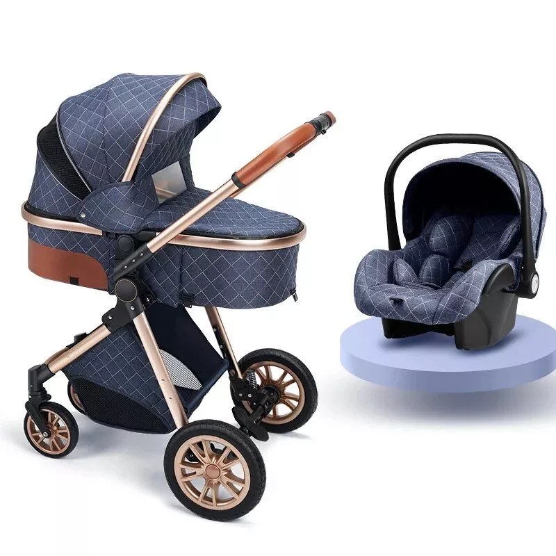 Luxurious 3-in-1 Portable Baby Stroller