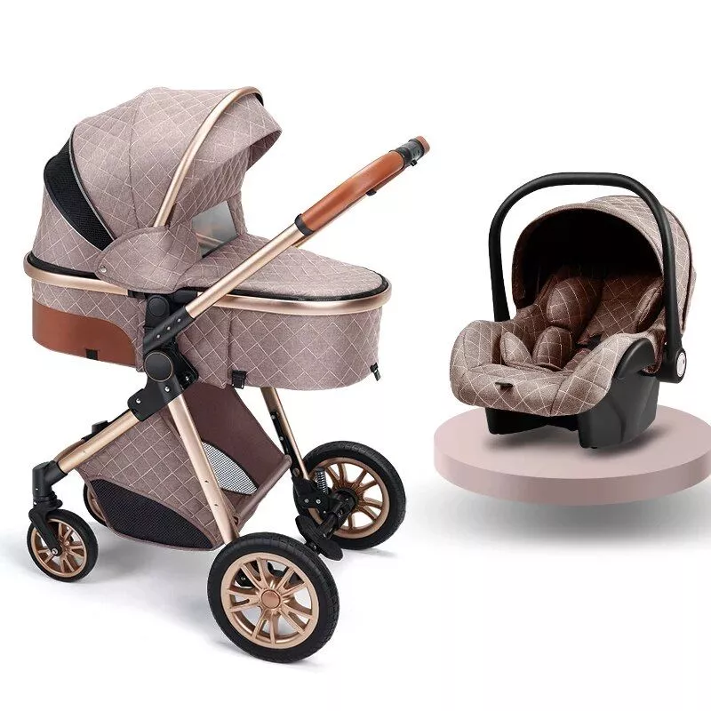 Luxurious 3-in-1 Portable Baby Stroller