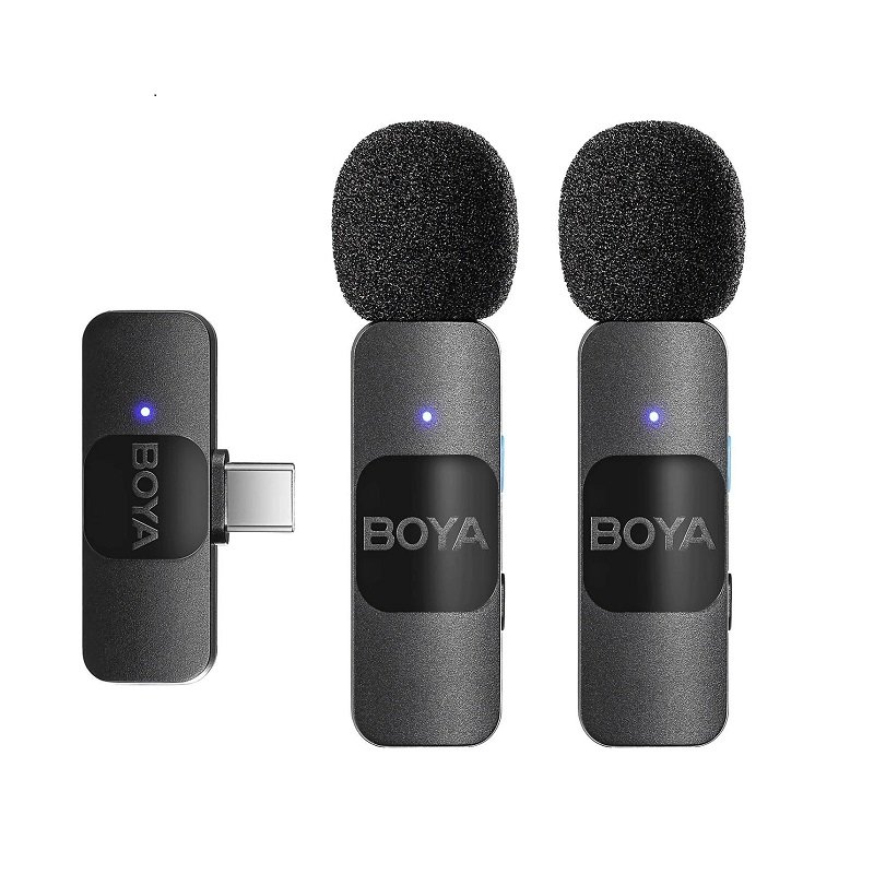 Wireless Lavalier Microphone for iPhone & Android – Noise Reduction Mic