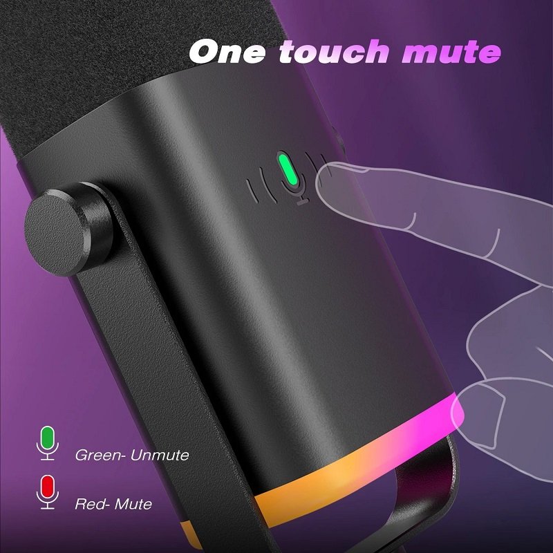 RGB Lighting Microphone – Stylish Mic for Gaming & Streaming RGB Lighting Microphone – Stylish Mic for Gaming & Streaming